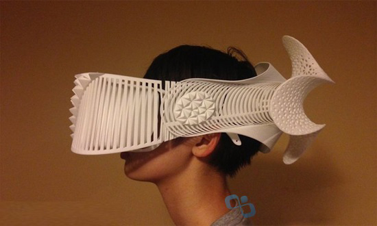 3D打印机制造虚拟现实头盔